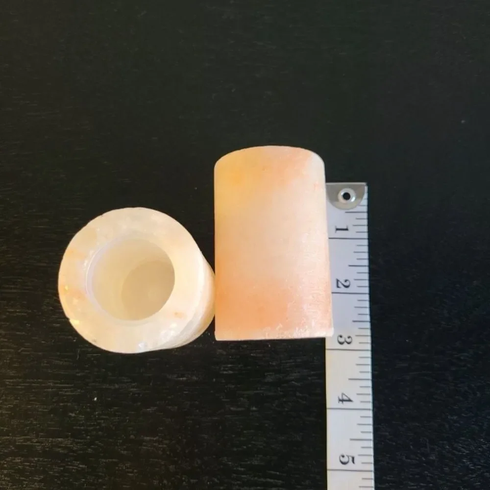 Himalayan Pink Salt Shot Glasses Set of 2 Natural Rock Mineral Tequila Barware 3